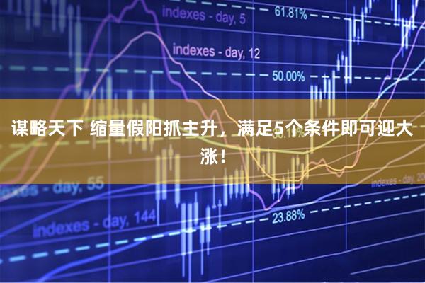 谋略天下 缩量假阳抓主升，满足5个条件即可迎大涨！