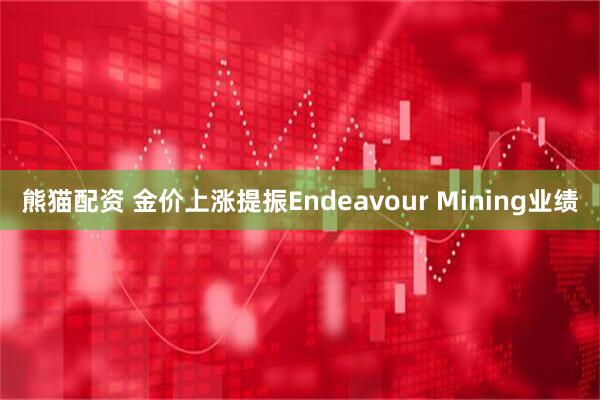 熊猫配资 金价上涨提振Endeavour Mining业绩