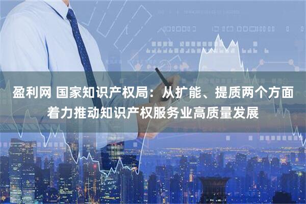 盈利网 国家知识产权局：从扩能、提质两个方面着力推动知识产权服务业高质量发展